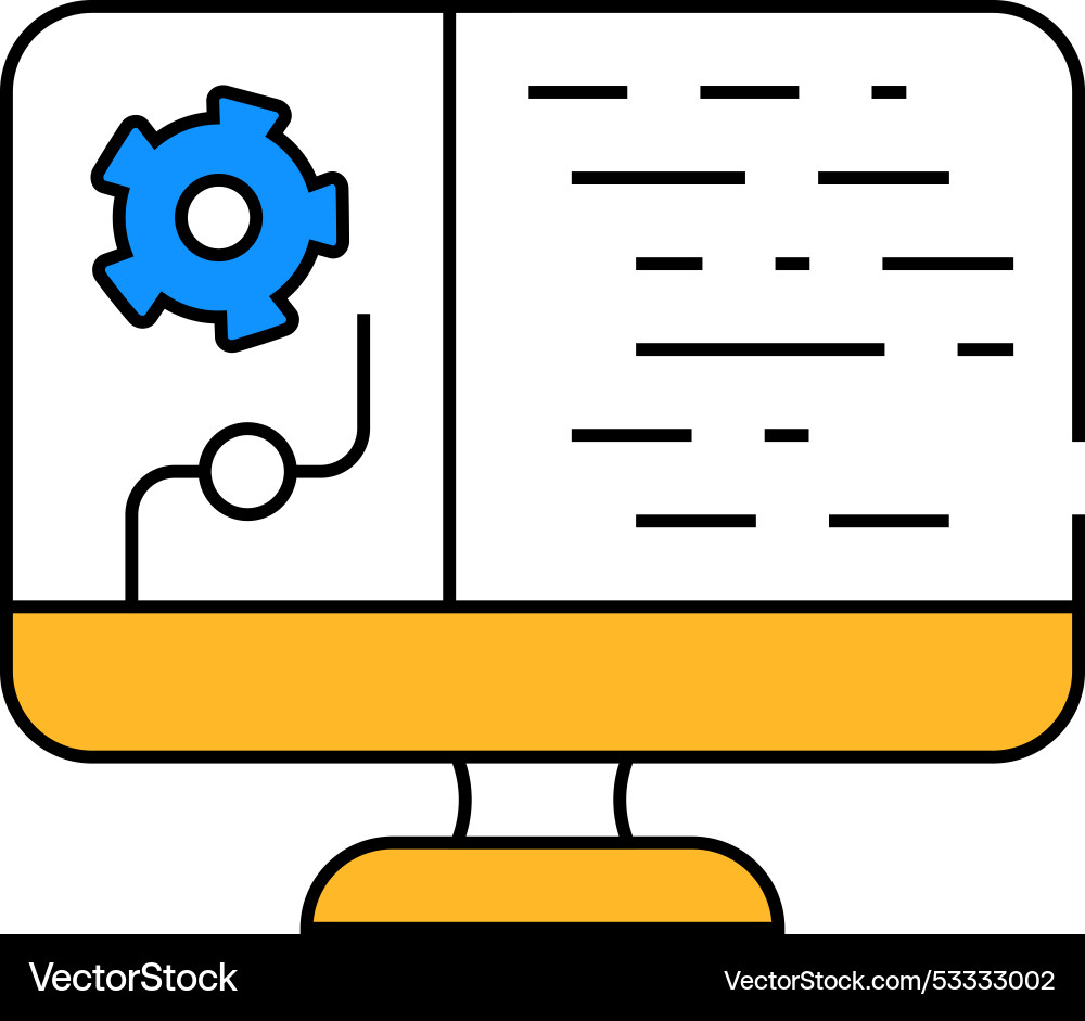 Data processing icon color Data processing icon color vector image