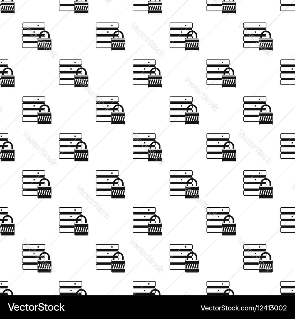 Data protection pattern simple style vector image