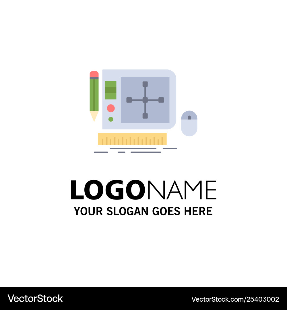 Design graphic tool software web designing flat Design graphic tool software web designing flat vector image