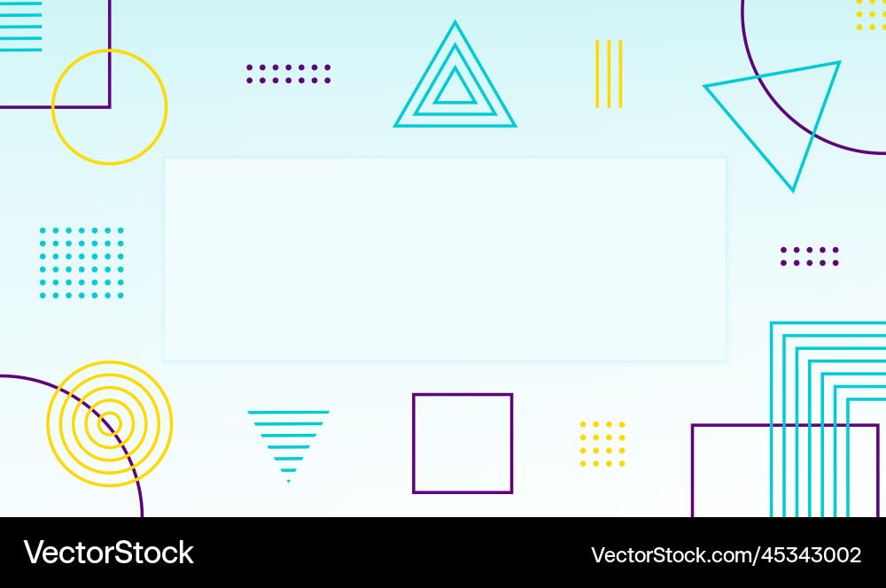 Geometric abstract background with line and shapes Vector Image