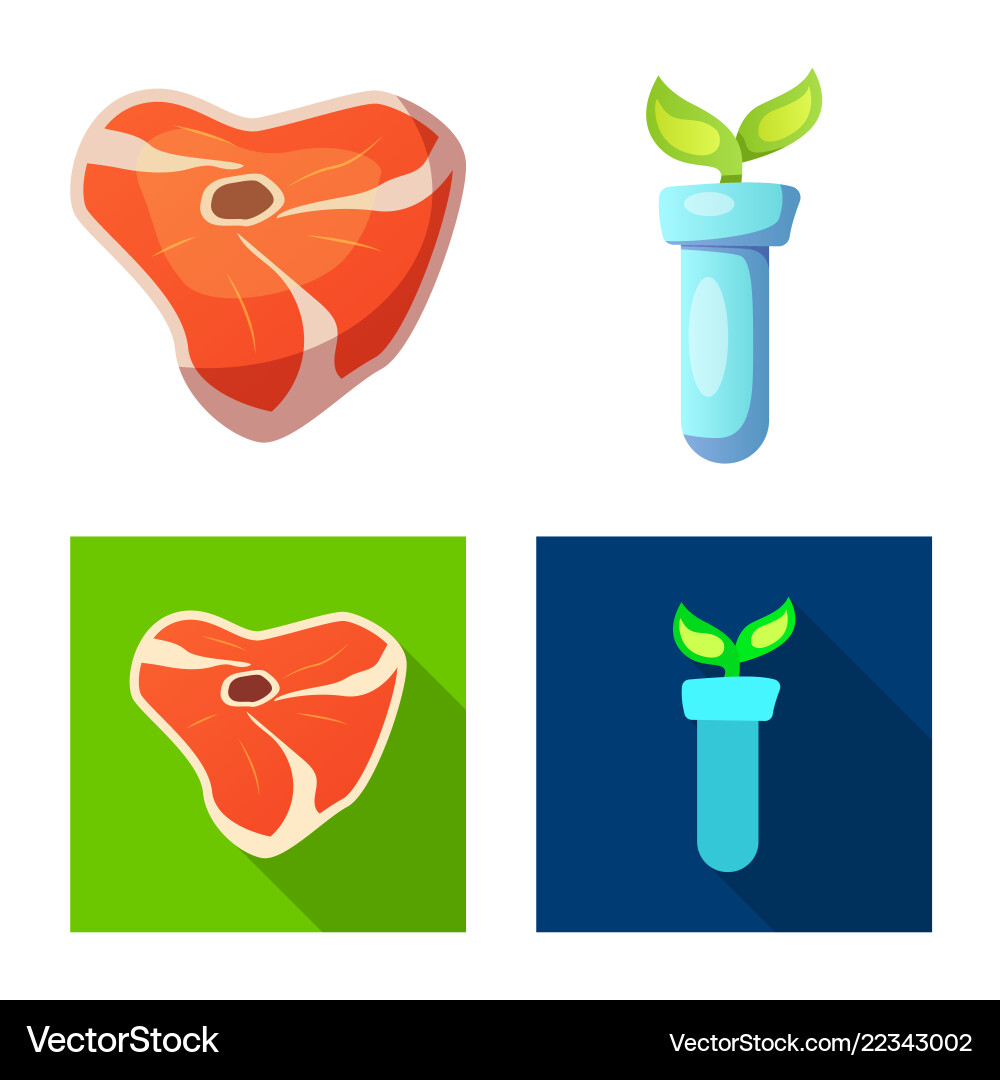 Isolated object of and sign set s vector image