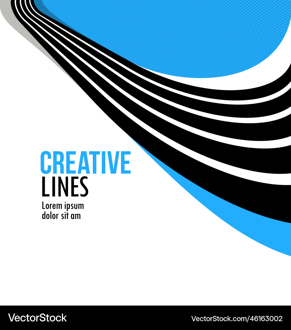 Lines in motion abstract background 3d Lines in motion abstract background 3d Vector Image