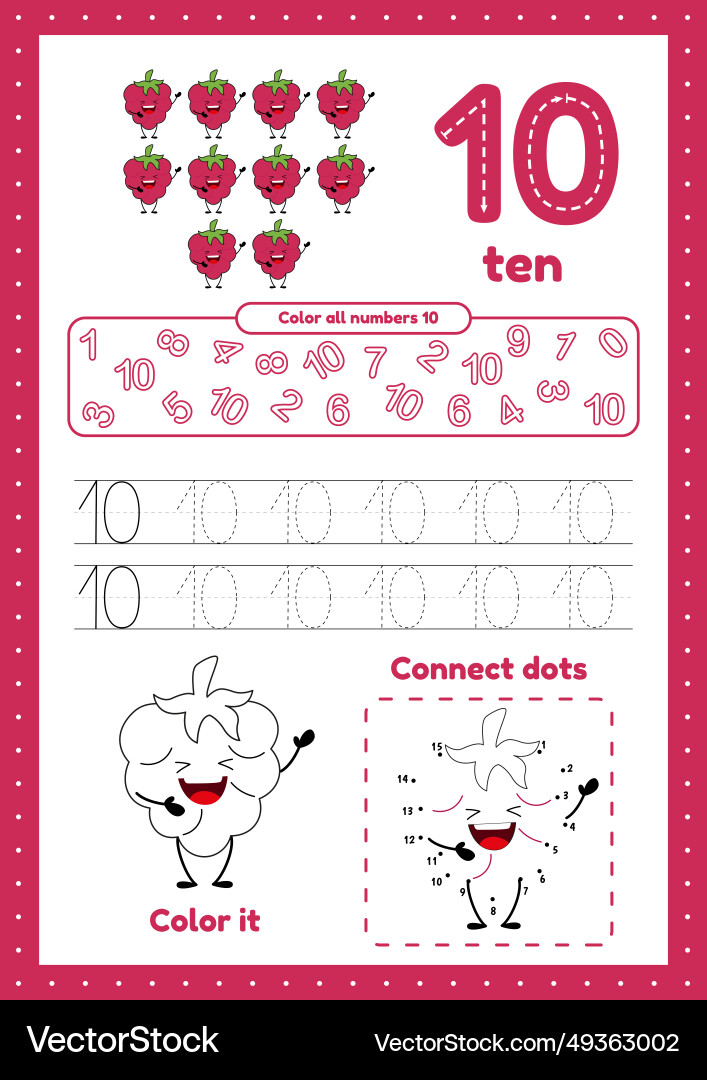 Many games on one page for preschool kids color Many games on one page for preschool kids color vector image