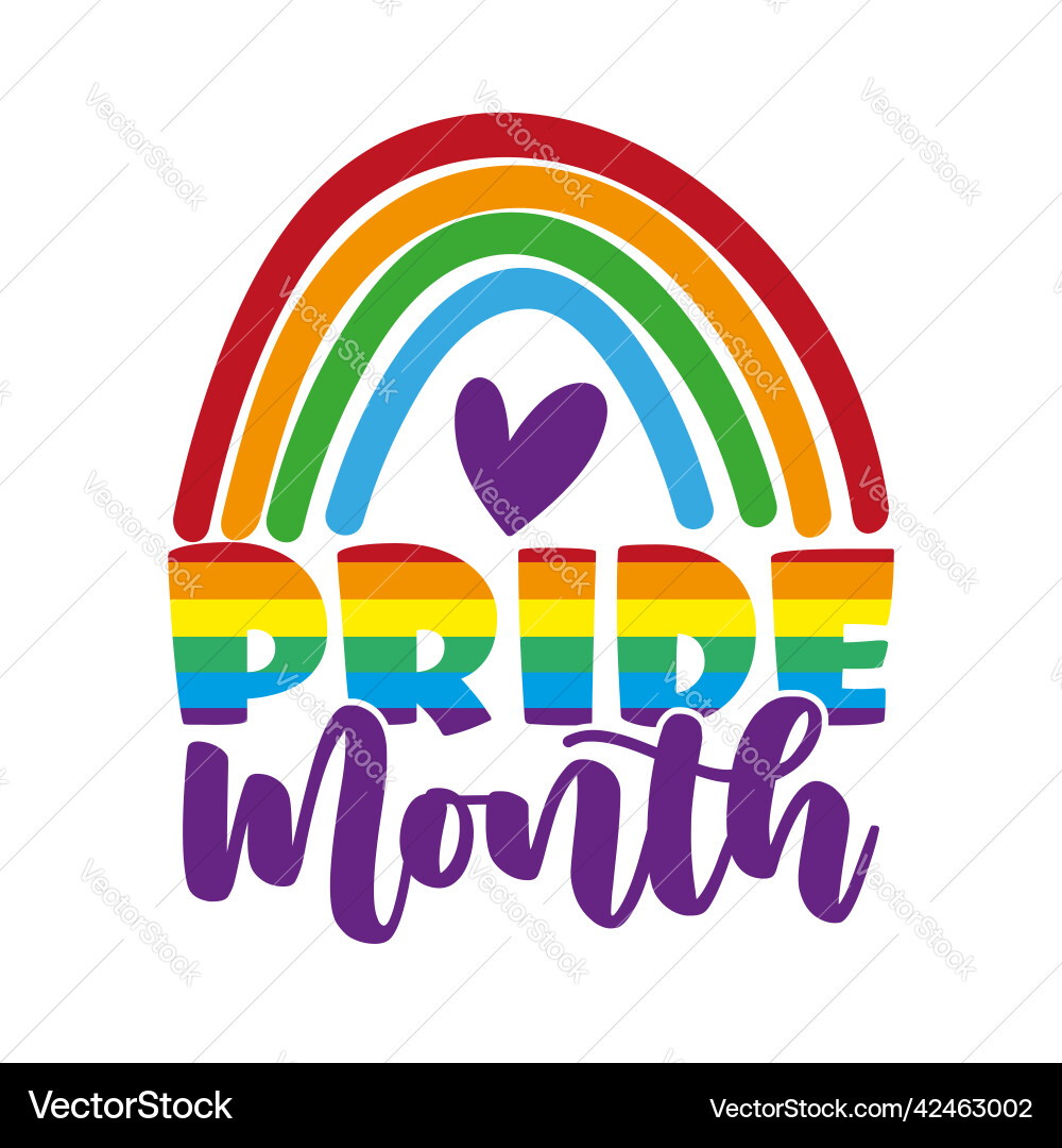 Pride Rainbow Flag Symbol vector image
