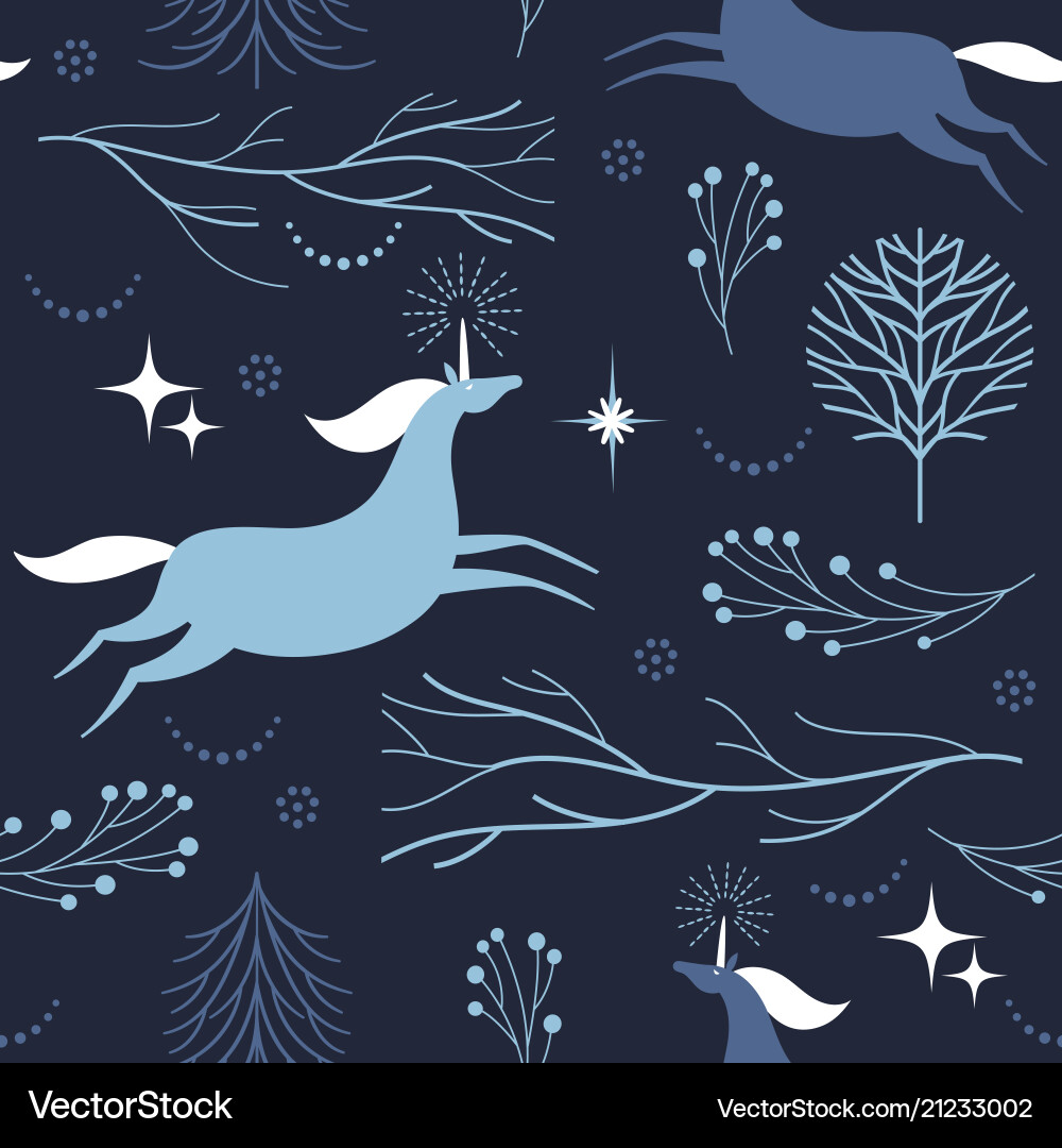 Seamless pattern with unicorns Seamless pattern with unicorns vector image