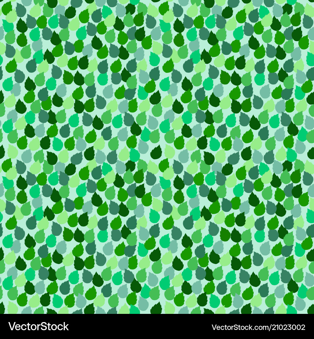 Seamless repeating pattern with green leaf Vector Image