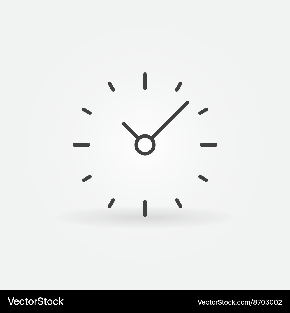 Simple clock icon Vector Image