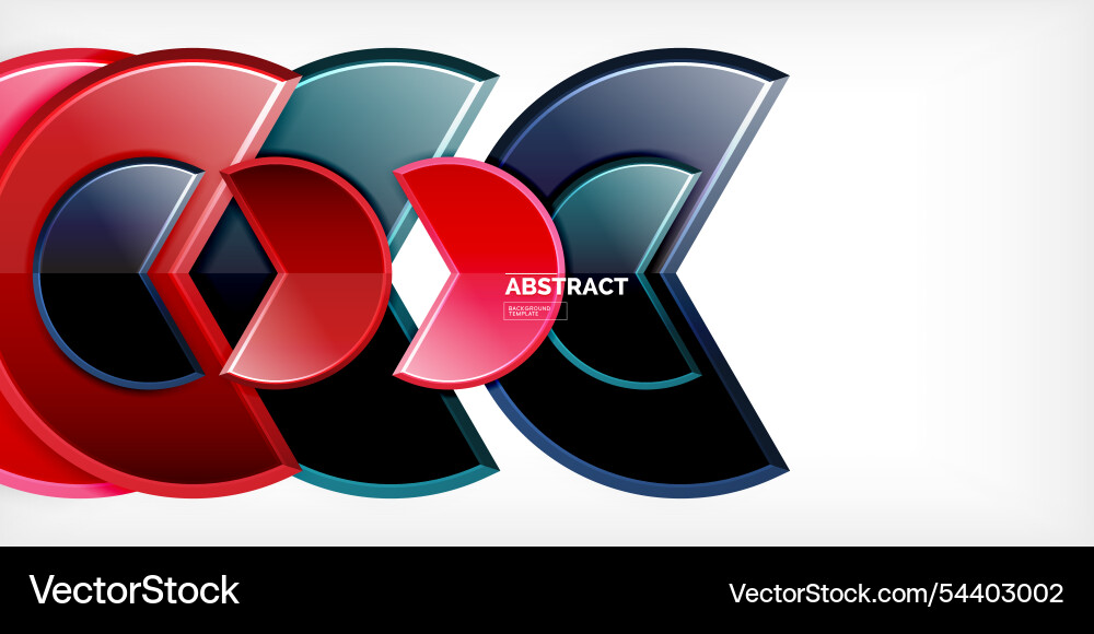 Trendy round shapes with triangular angle design Trendy round shapes with triangular angle design Vector Image
