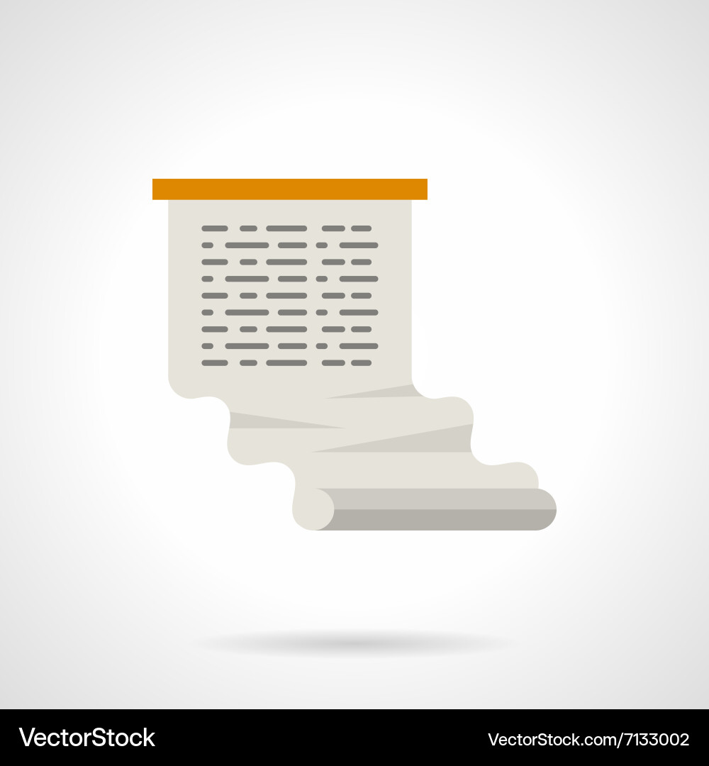 Web document flat color icon Vector Image