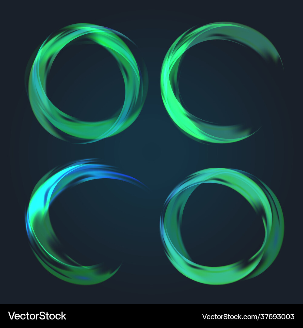 Abstract circular collection Vector Image