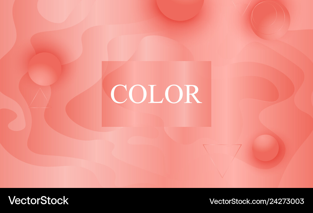 Coral color background fluid shapes pattern Coral color background fluid shapes pattern Vector Image