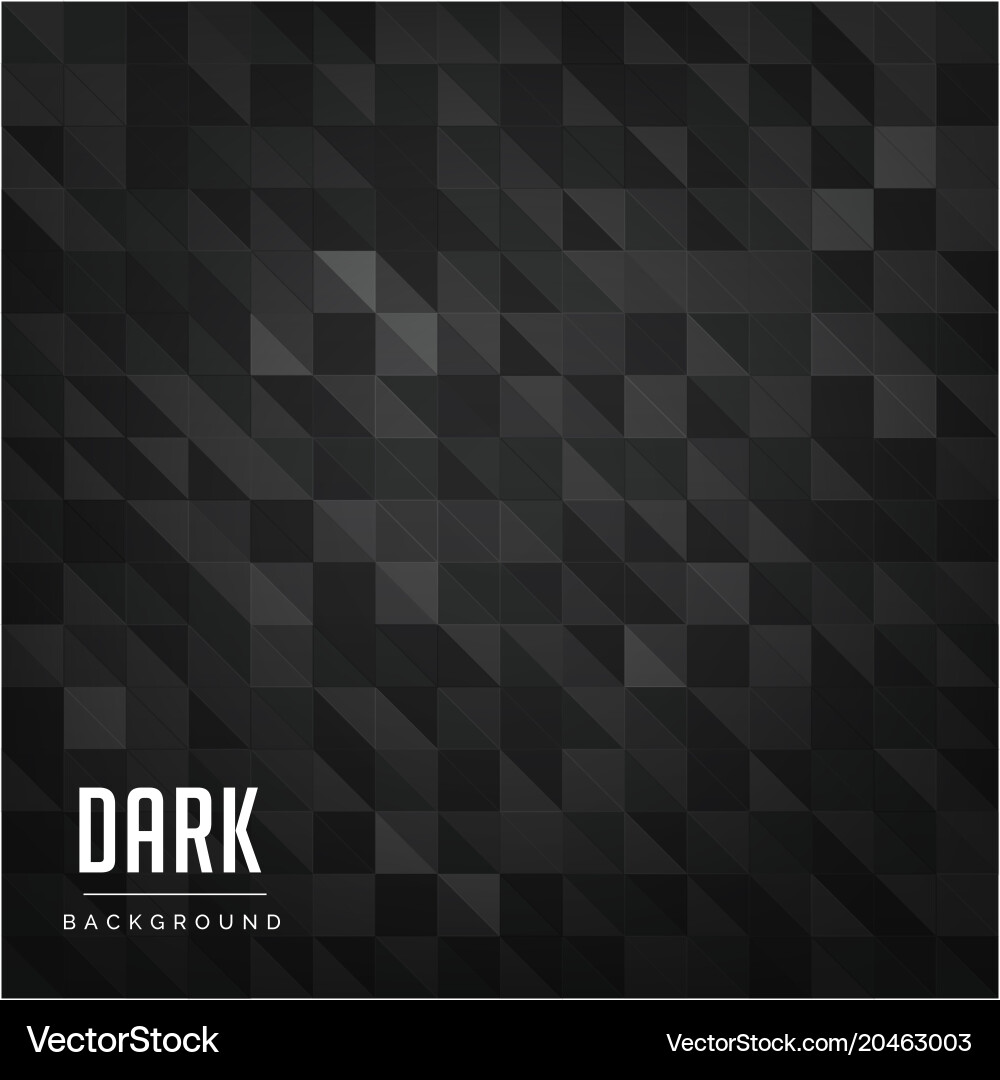 Dark Geometric Triangle Background vector image