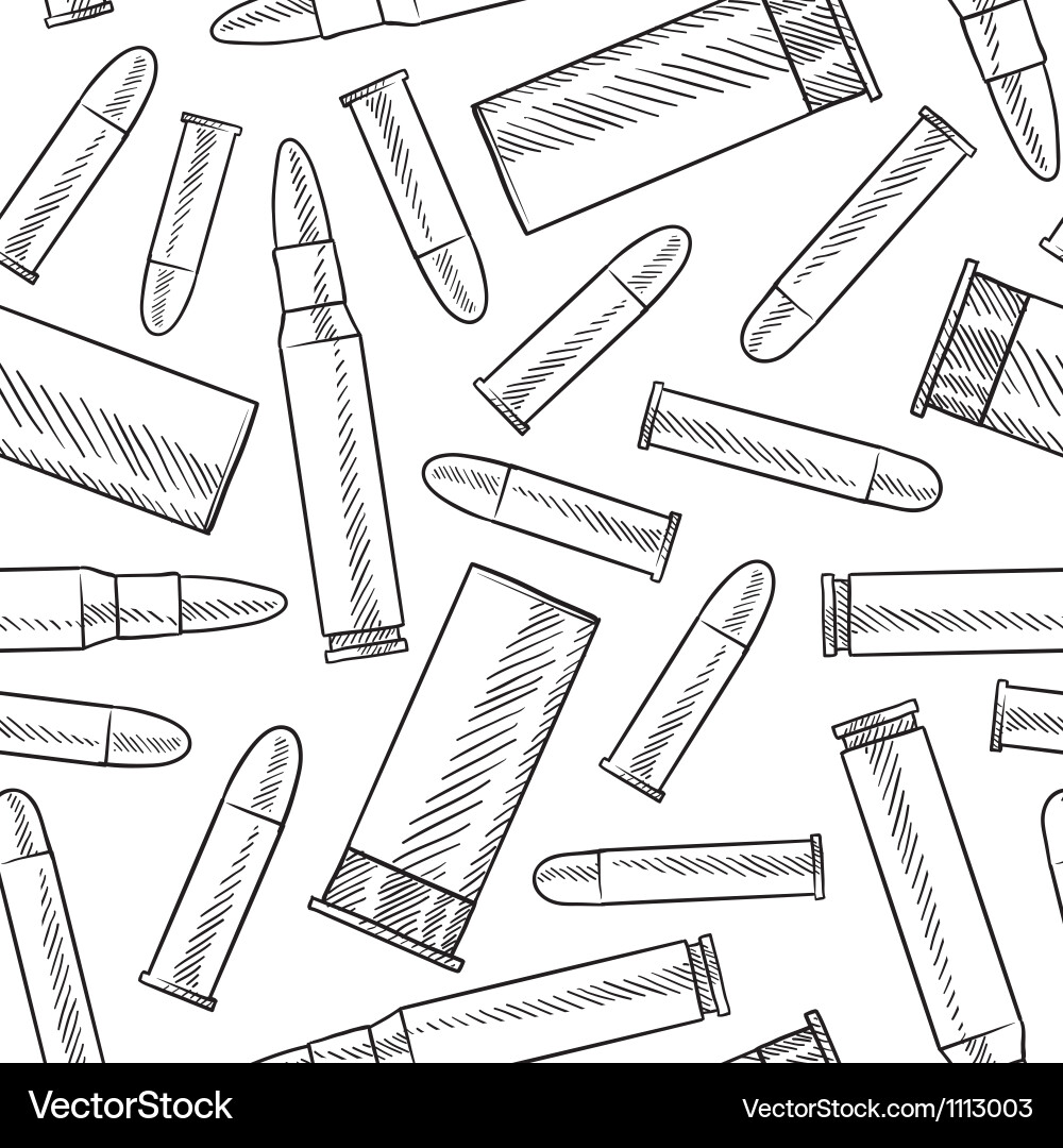 Doodle Bullet Patterns Vector Image