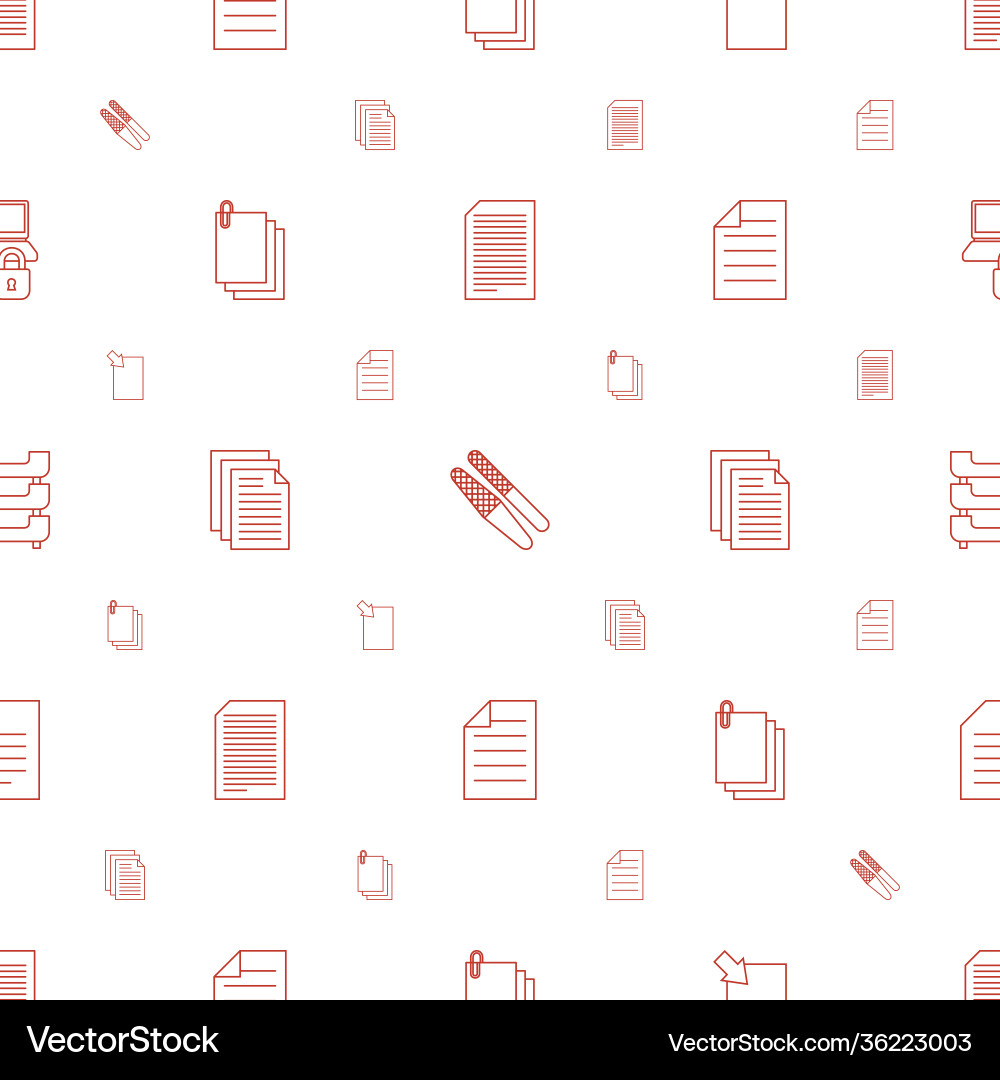 File icons pattern seamless white background Vector Image