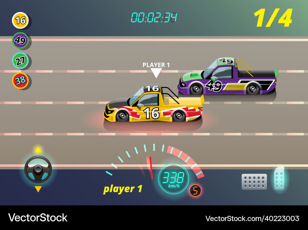 In game competition continue player used high In game competition continue player used high vector image