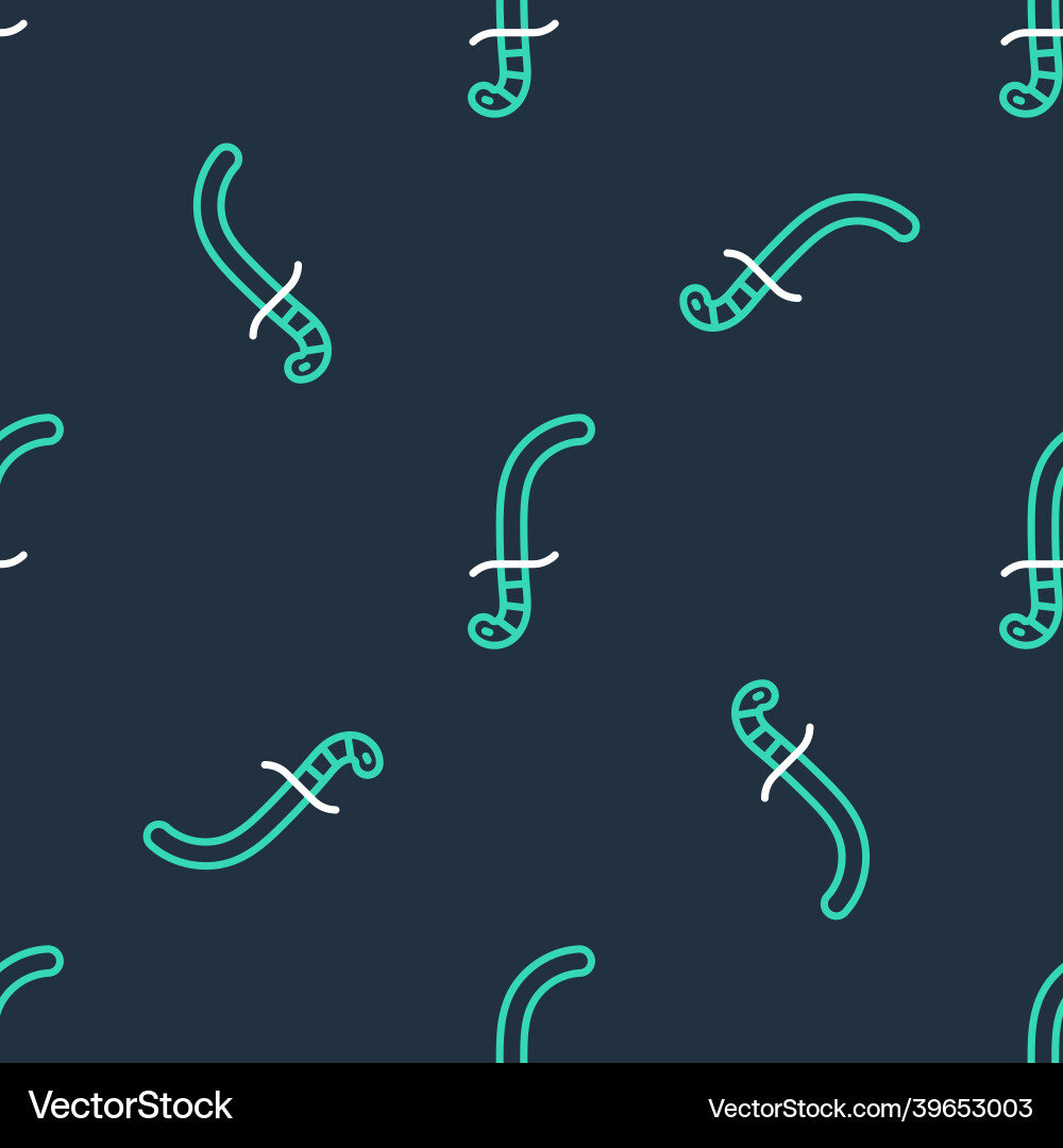 Line medieval sword icon isolated seamless pattern Line medieval sword icon isolated seamless pattern vector image