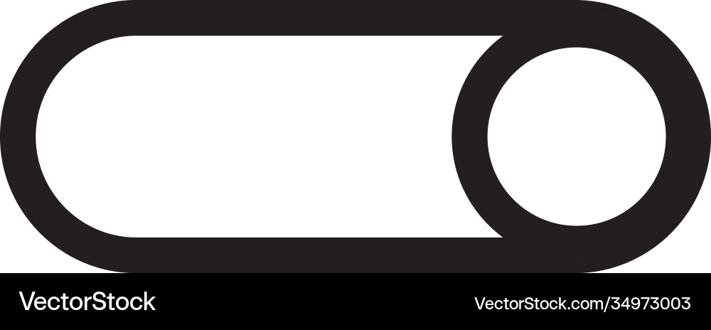 Manual button interface line style icon vector image
