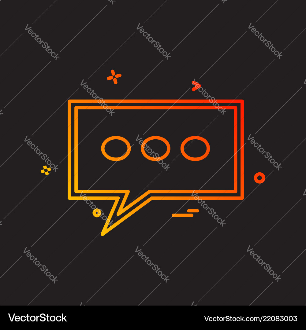 Message icon design Message icon design vector image