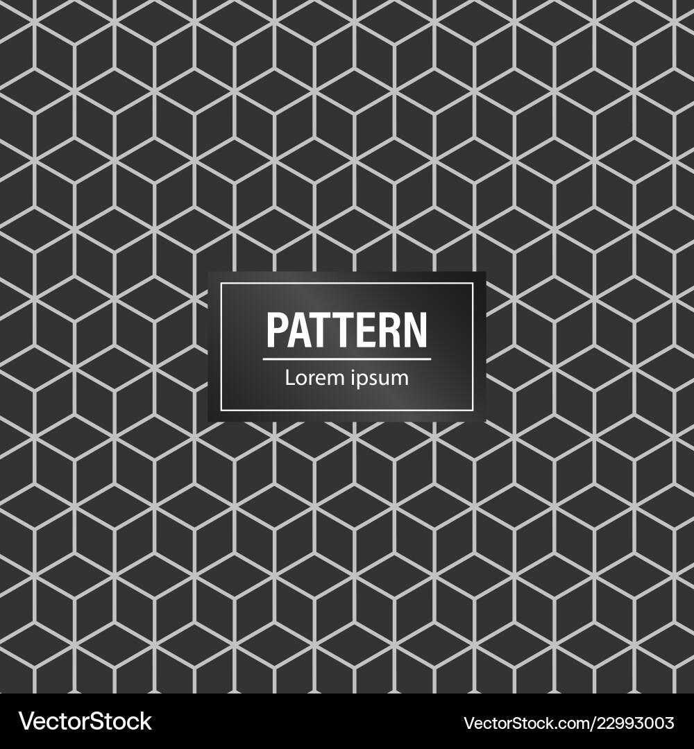 Minimal geometric pattern background black Vector Image