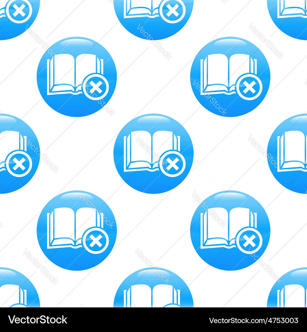 Remove book sign pattern Vector Image