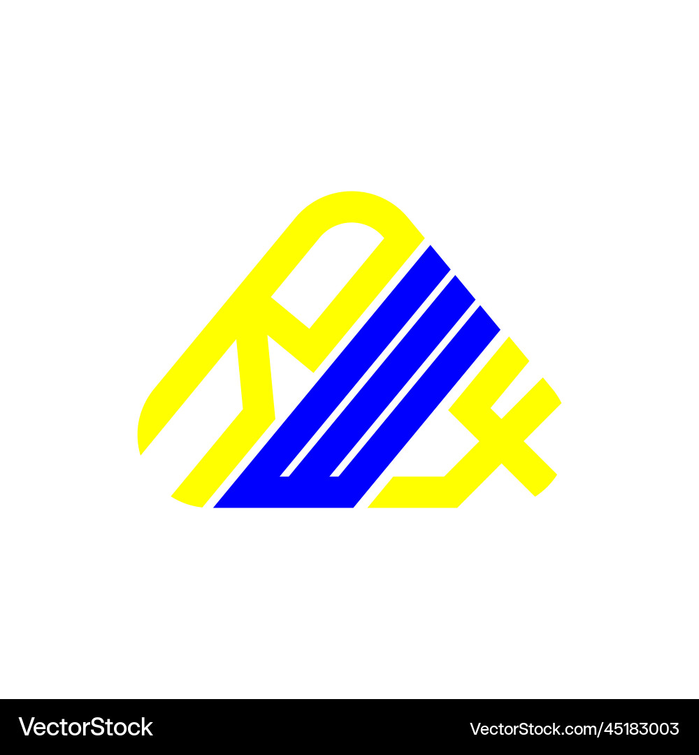 Rwx letter logo creative design with graphic Vector Image