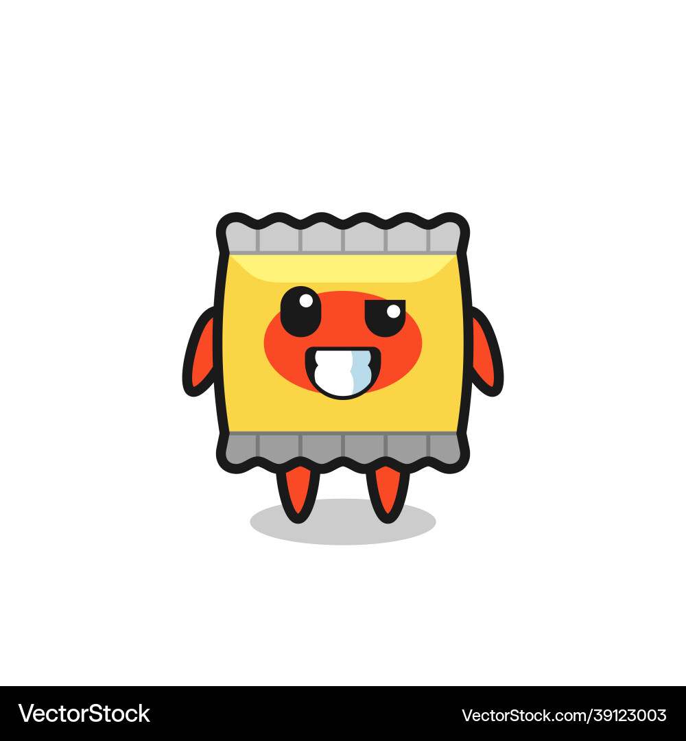 Süße Snack-Mascot mit einem optimistischen Gesicht Süße Snack-Mascot mit einem optimistischen Gesicht vektorbild