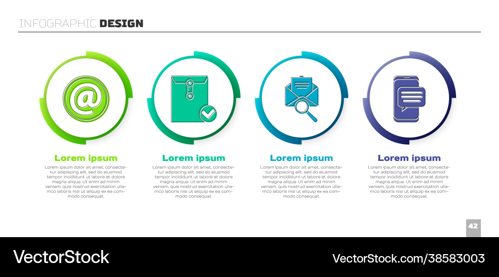 Set mail and e-mail envelope check mark Set mail and e-mail envelope check mark Vector Image