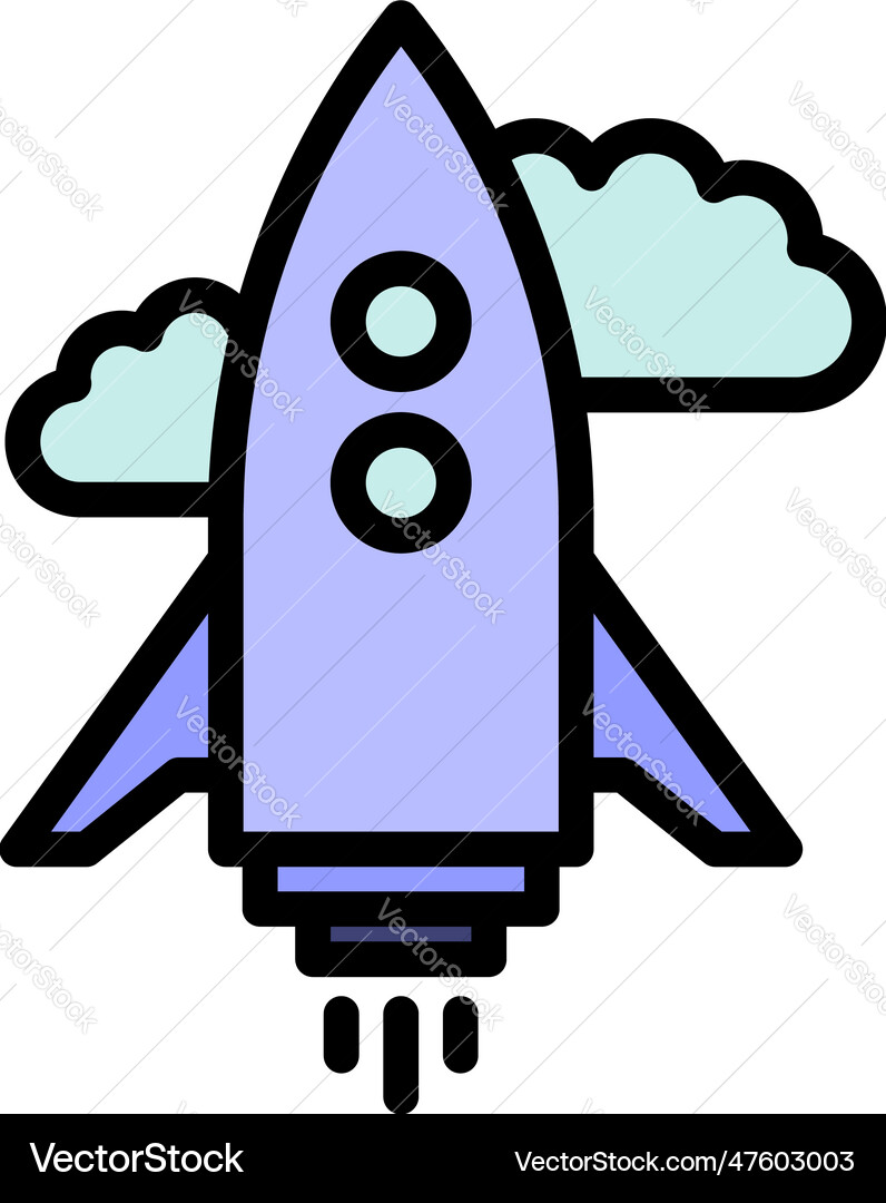 Sky Shuttle-Ikone flach Sky Shuttle-Ikone flach vektorbild