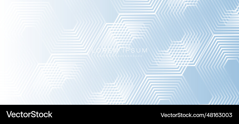 White Blue Hexagon Abstract Background Royalty Free Vector