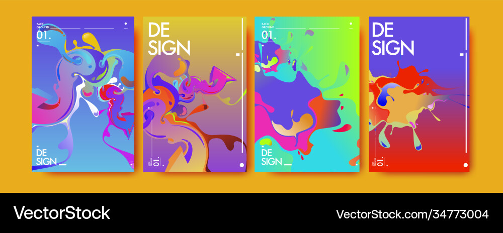 Colorful abstract fluid gradient pattern Colorful abstract fluid gradient pattern vector image