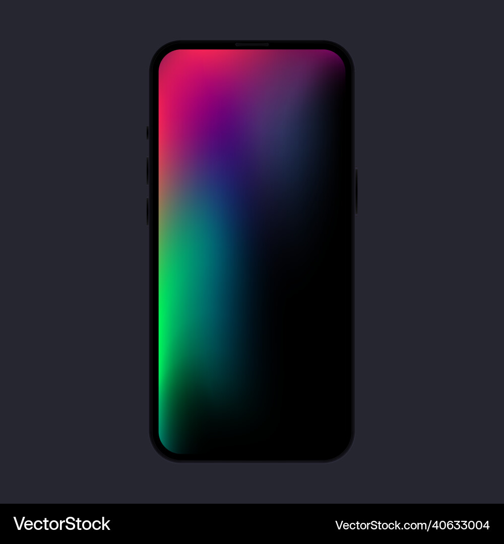 Front view of smartphone model device Front view of smartphone model device vector image