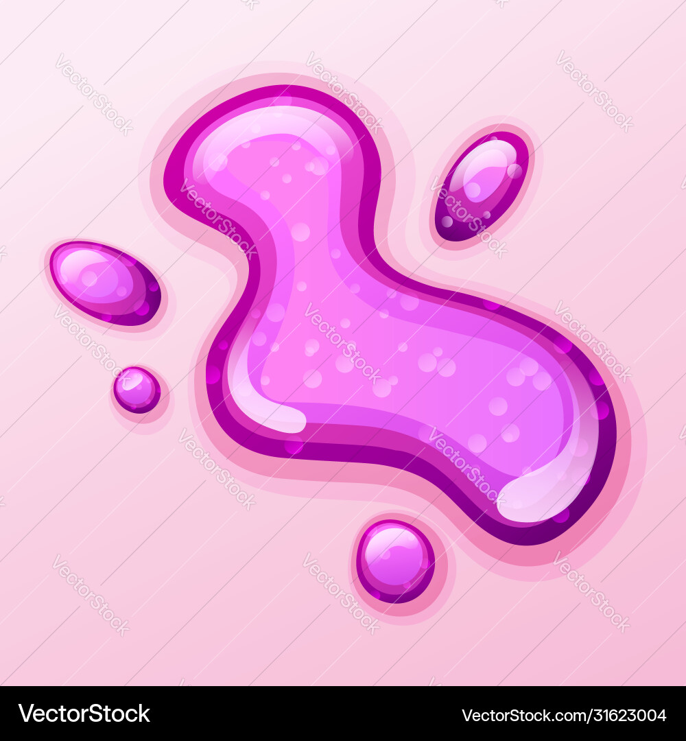 Glitter Slime Blob with Sparkles vector image