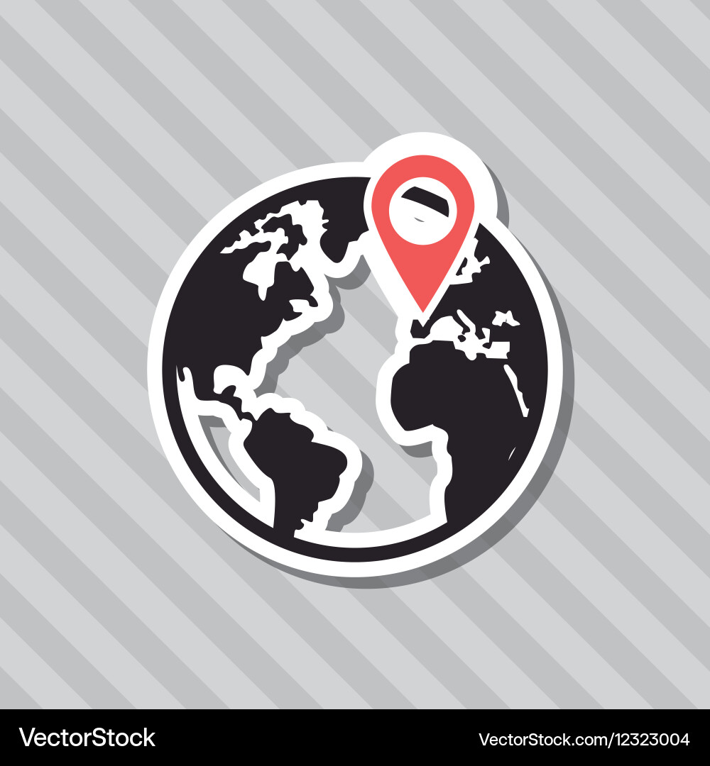 Gps icon design Vector Image