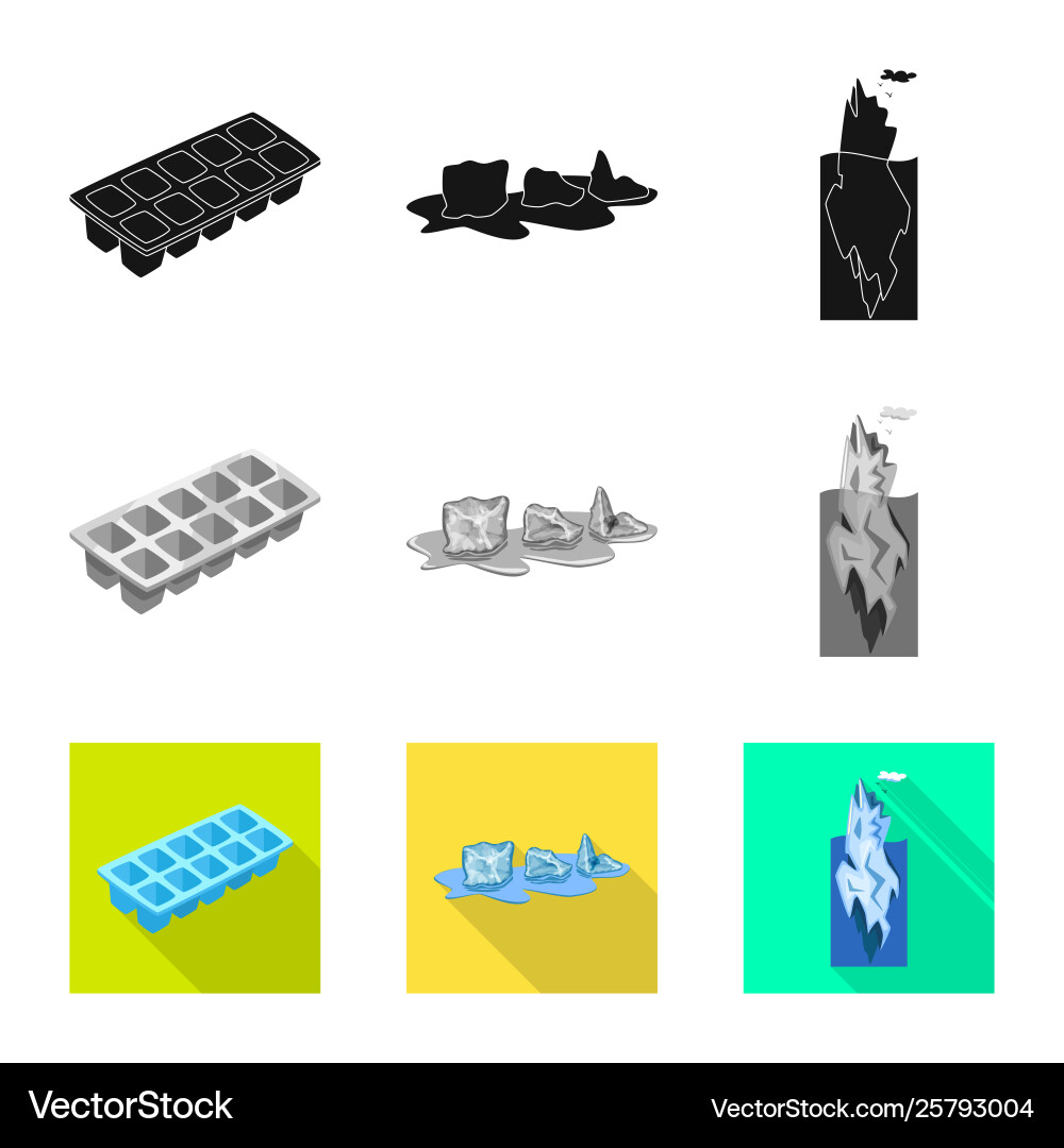 Isolated object texture and frozen sign Isolated object texture and frozen sign Vector Image