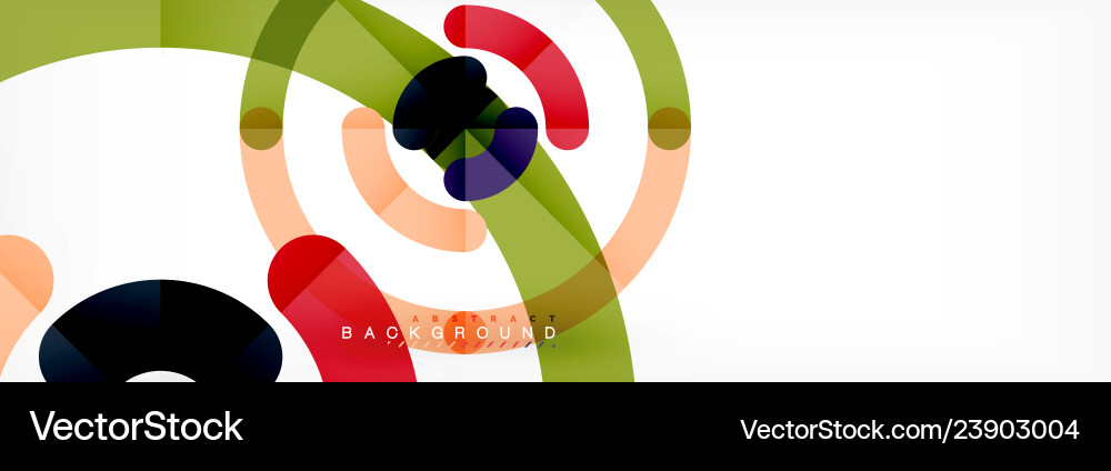 Linear design circle background Vector Image