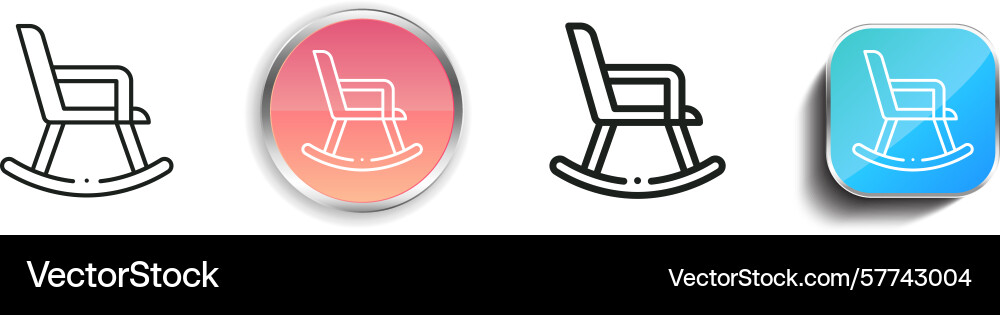 Retirement icon thin linear regular and button Retirement icon thin linear regular and button Vector Image