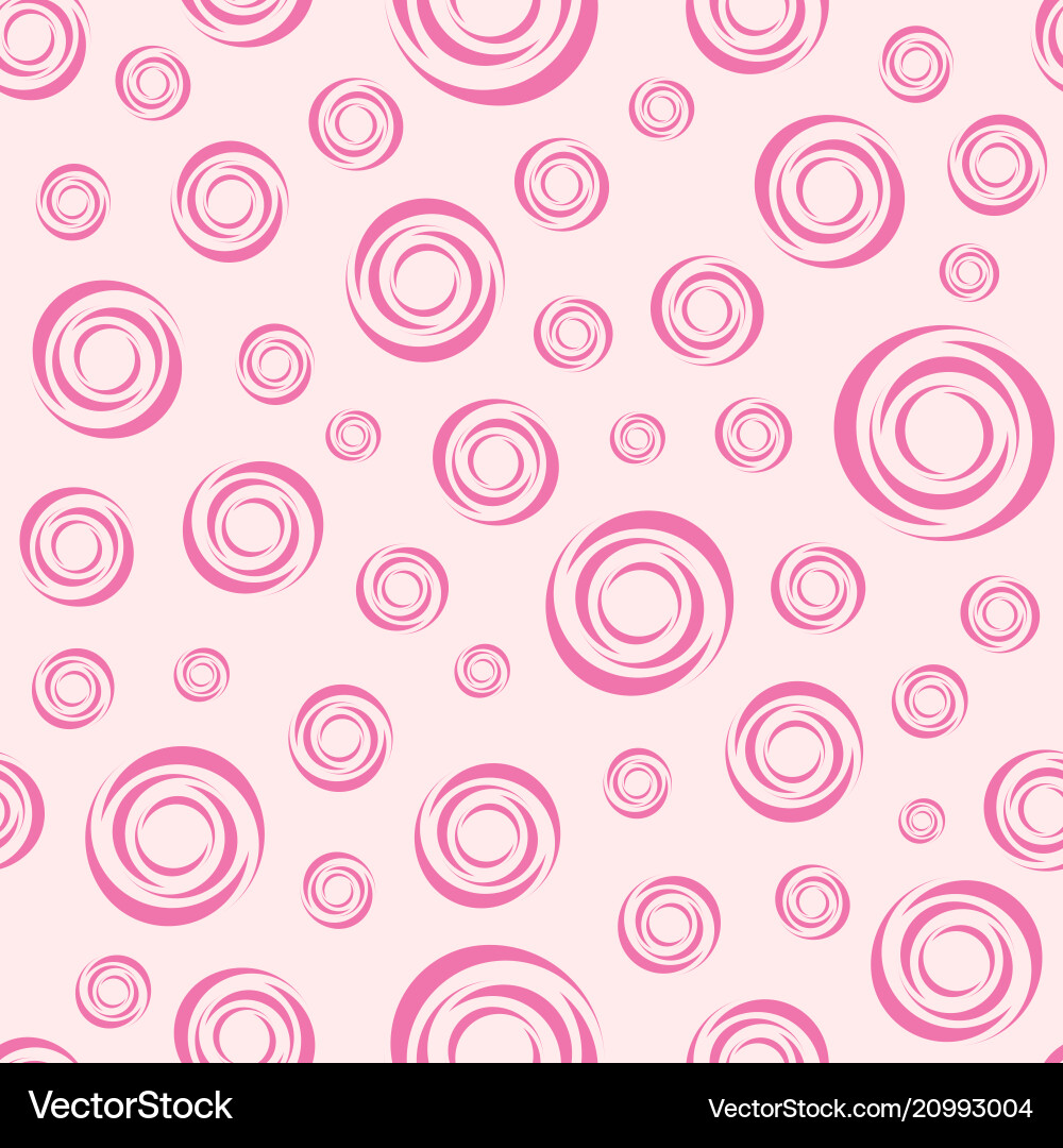 Seamless pattern with circular elements circle vector image