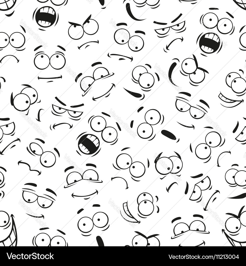 Smiling Faces Pattern vector image