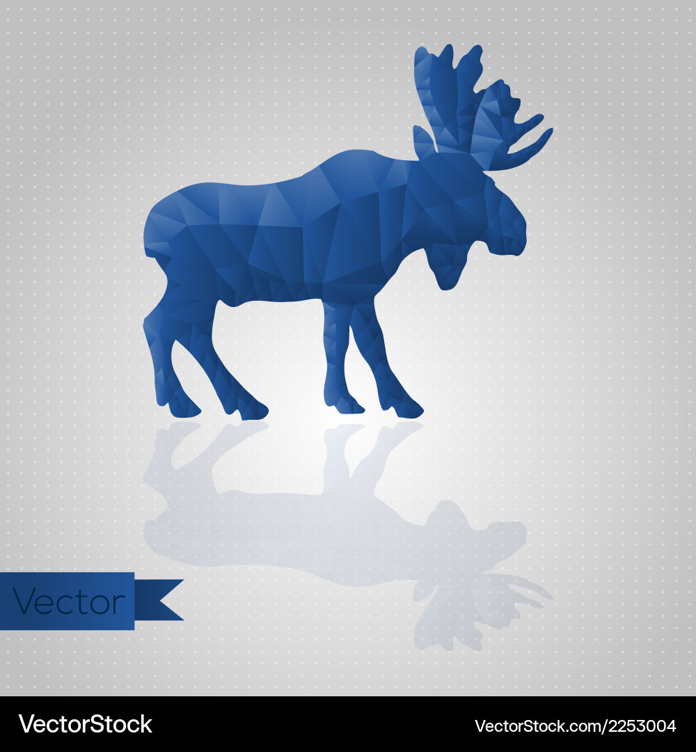 Triangular Moose Background vector image