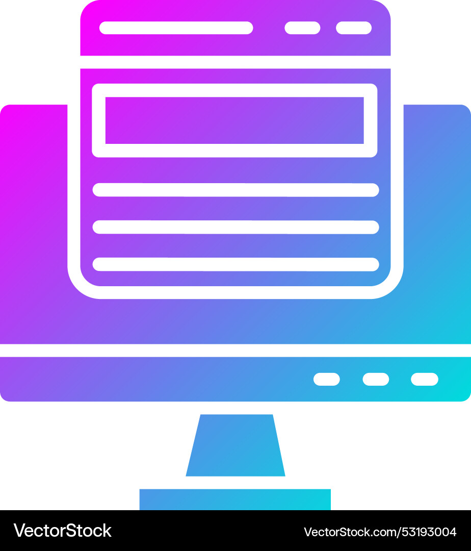 Web page icon design Vector Image