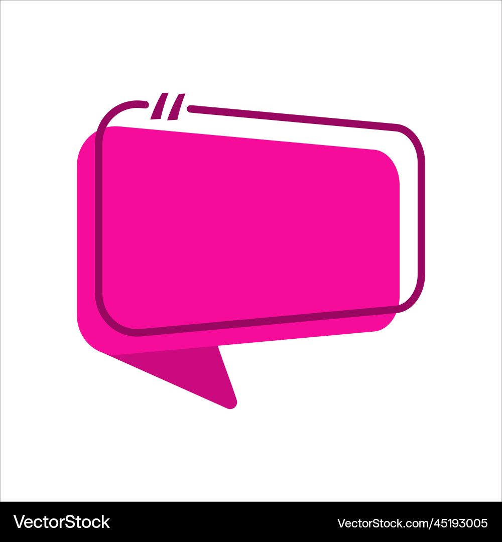 Bubble text box Bubble text box vector image
