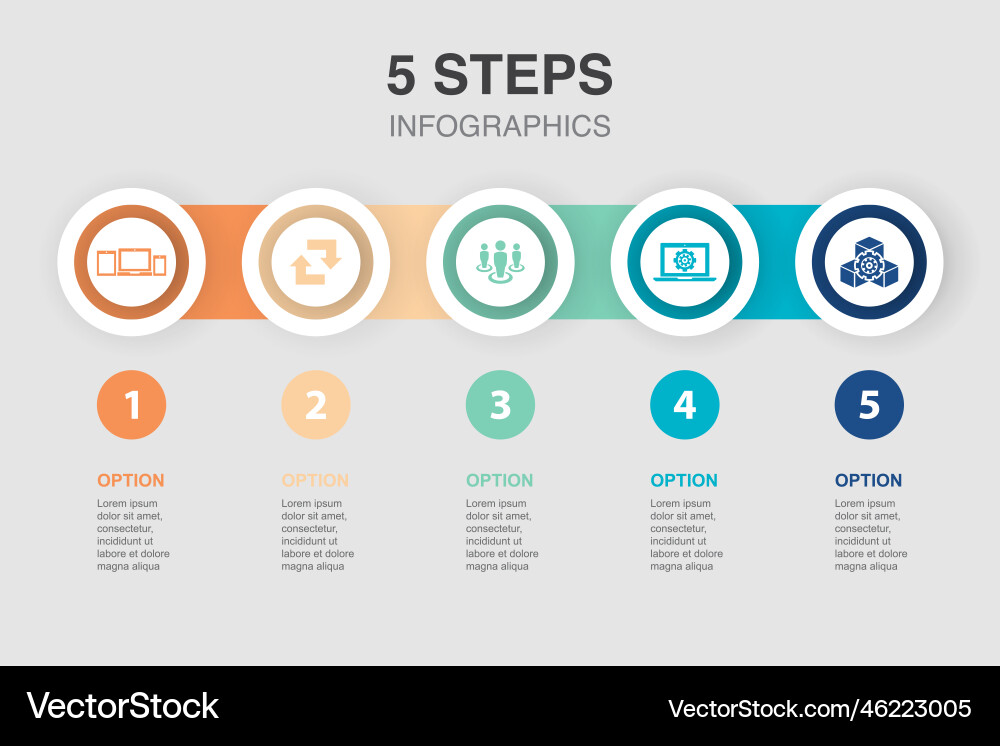 Devices synchronization users software vector image