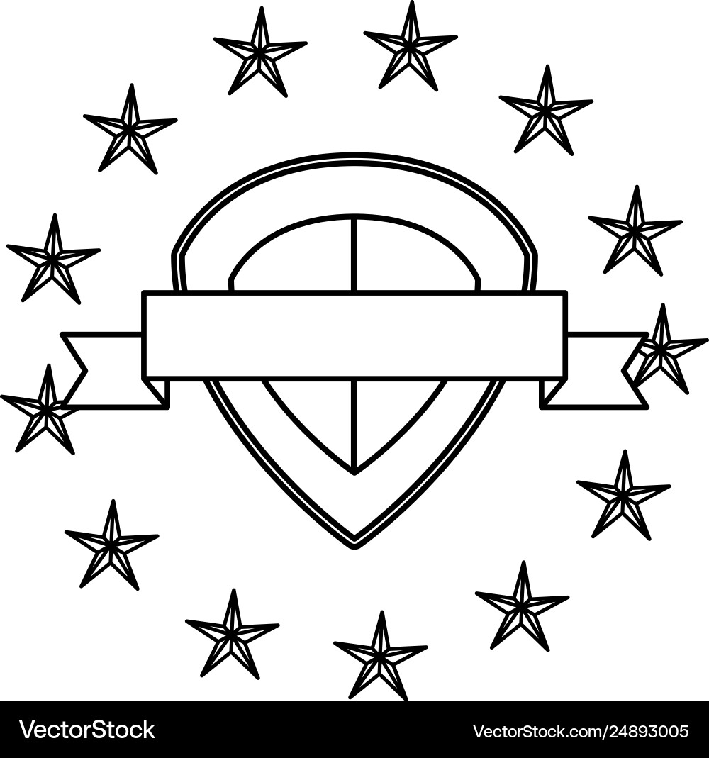 Emblem badge empty template Vector Image