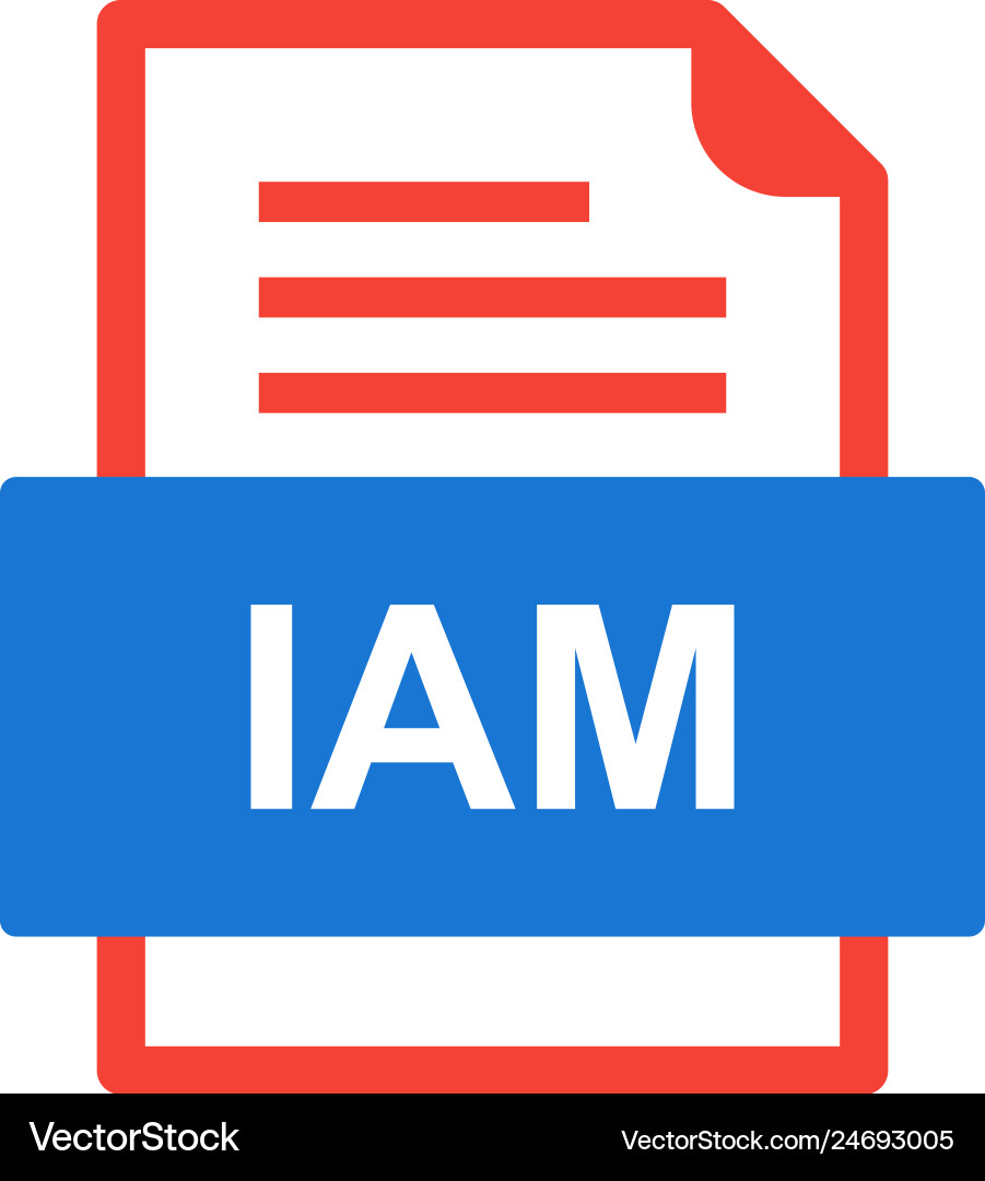 Iam file document icon Vector Image