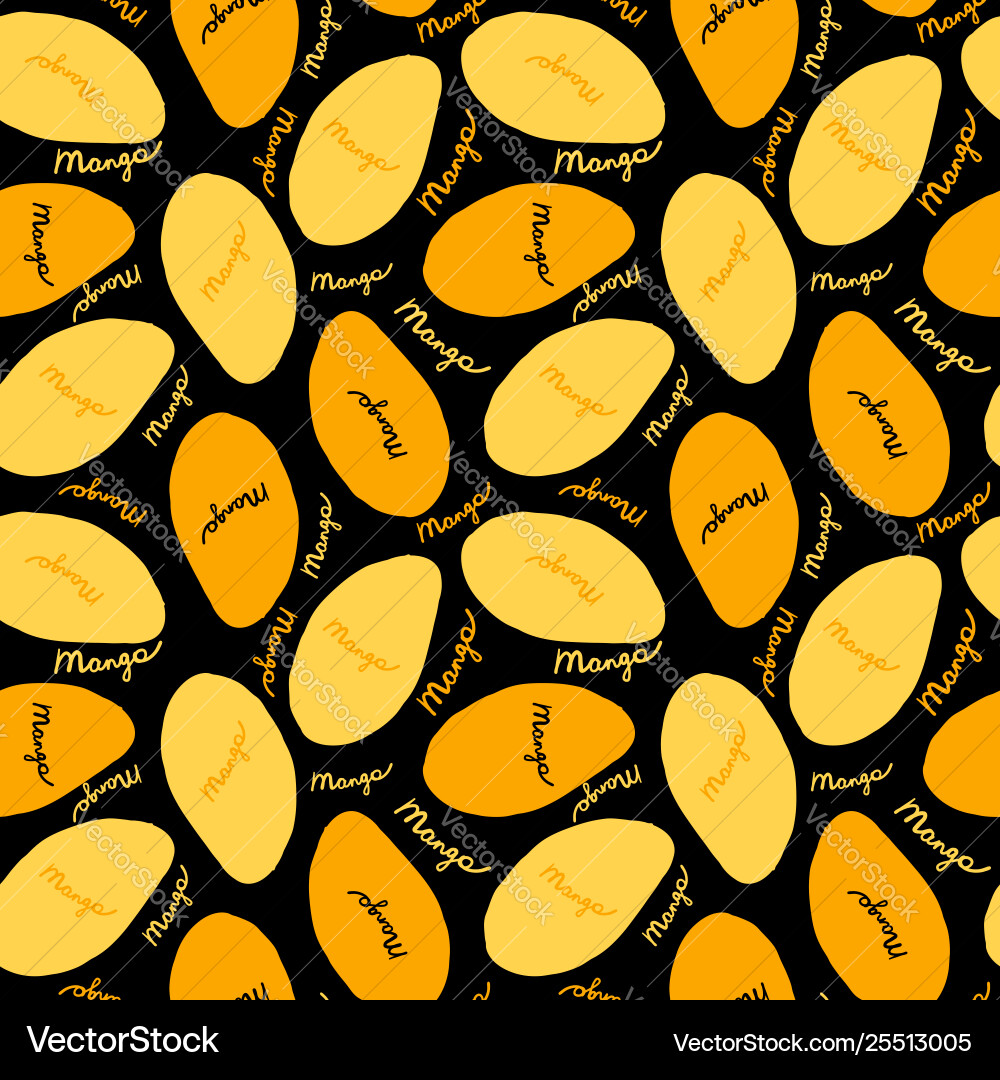 Mango seamless pattern for your design Mango seamless pattern for your design vector image