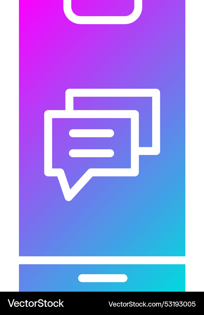 Mobile message icon design Vector Image