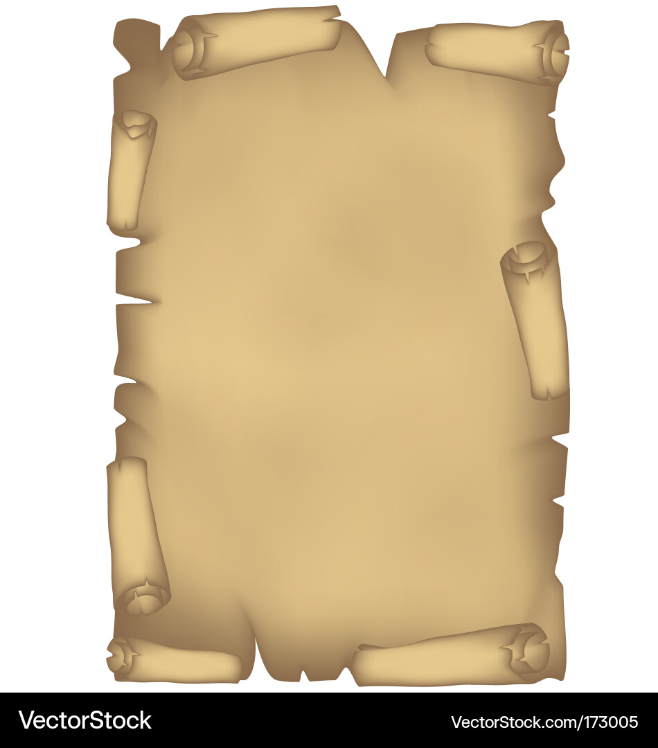 Weathered Paper Scroll vector image