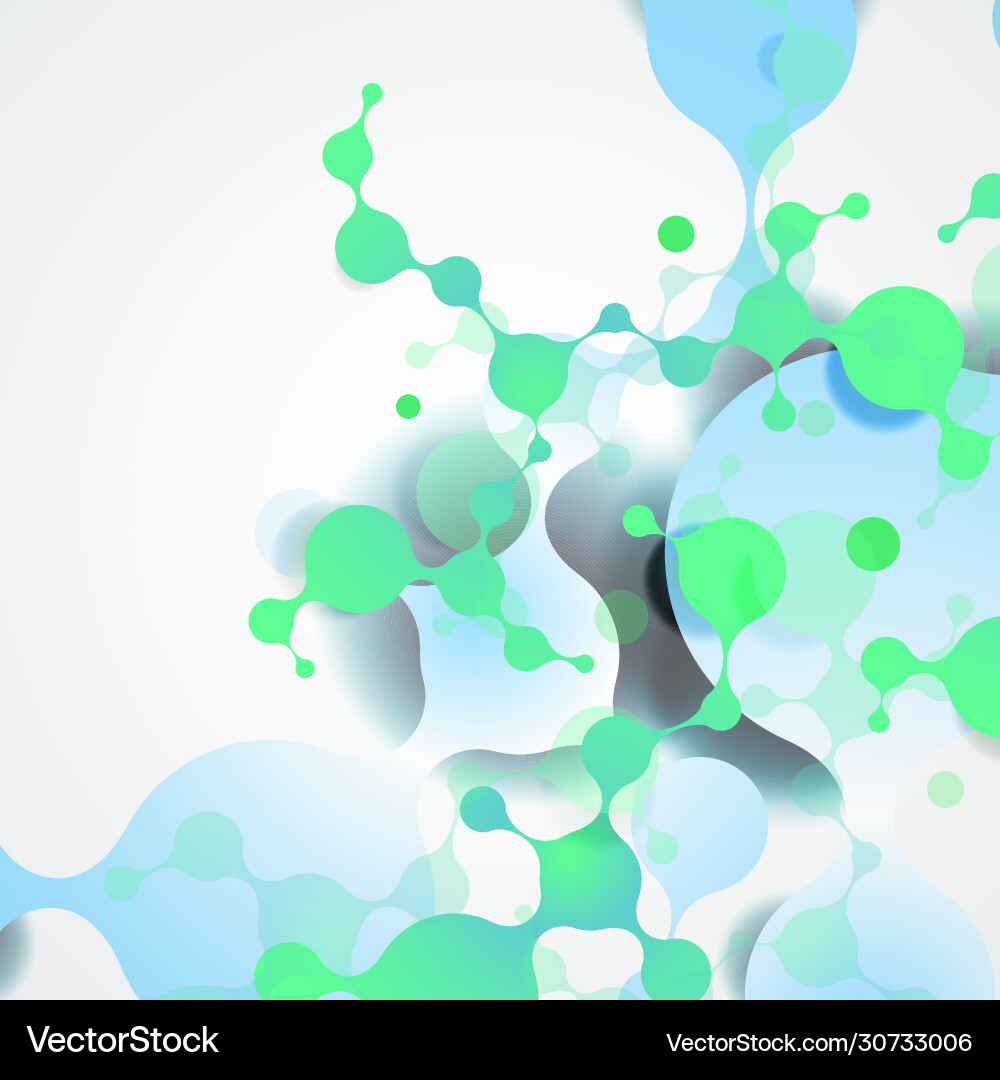 Abstract network design with molecular structure Abstract network design with molecular structure vector image
