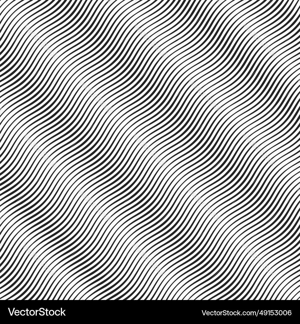 Black wavy curves with different width halftone Black wavy curves with different width halftone vector image