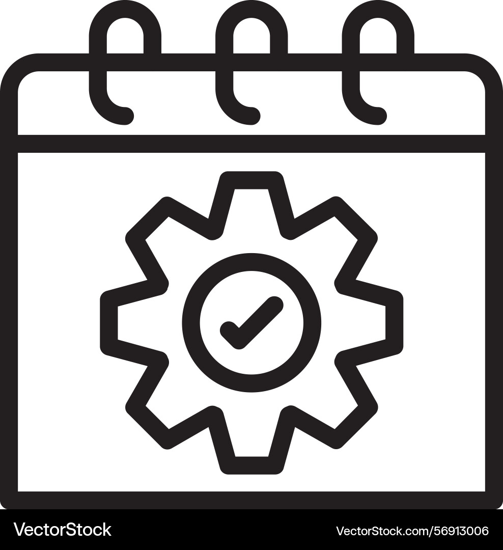 Customizable linear style icon design vector image
